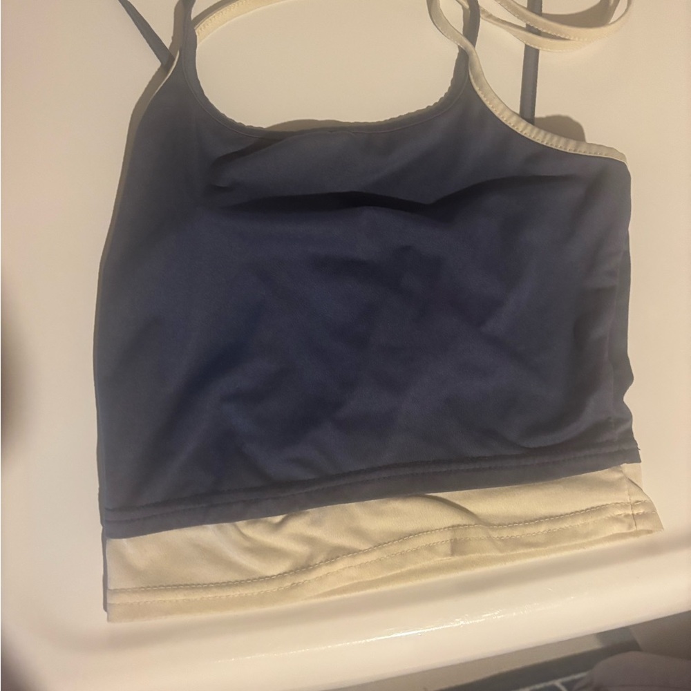 SHEIN Navy and Cream Bandeau